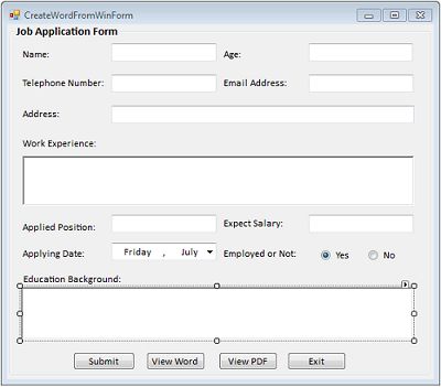 Creating the User Interface